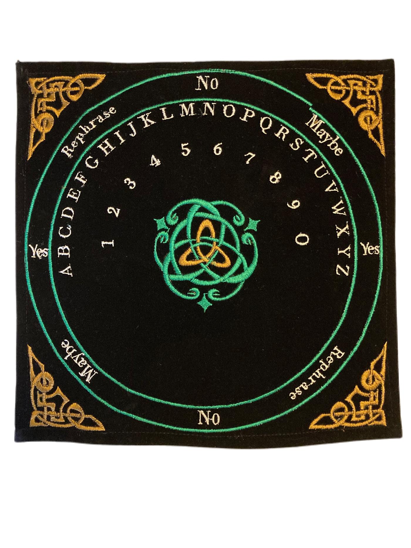 Embroidered Celtic Pendulum Mat