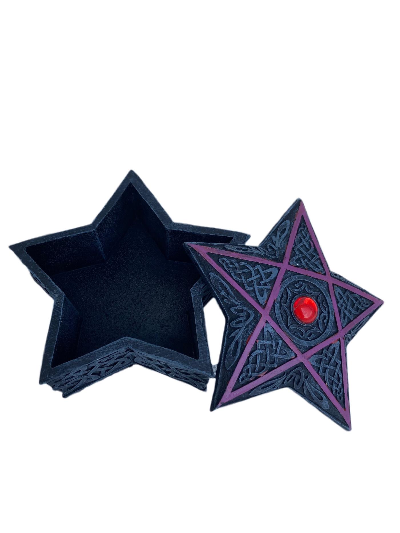 Resin Pentagram Design Trinket Box