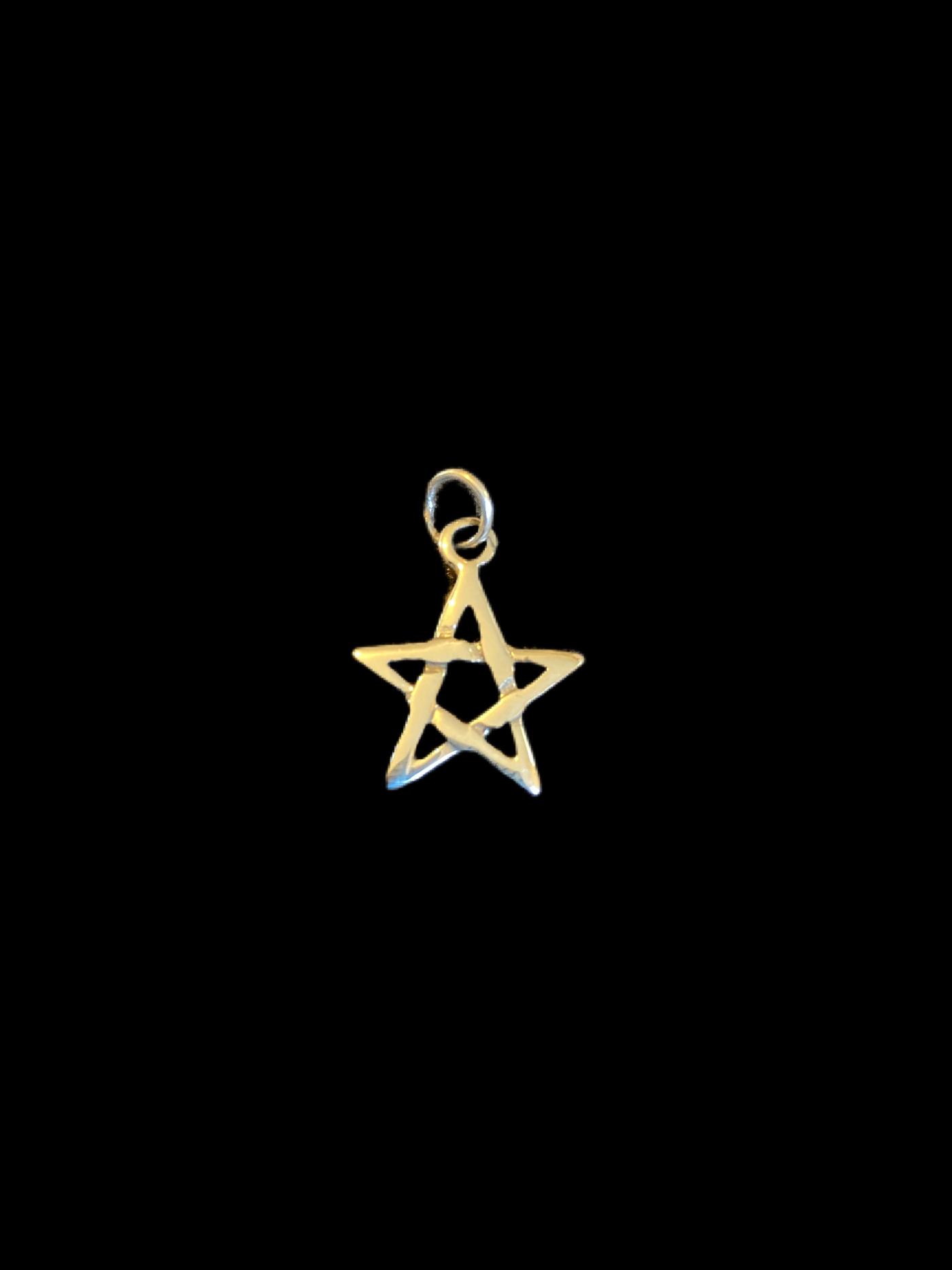 Sterling Silver Chunky Pentagram Pendant only