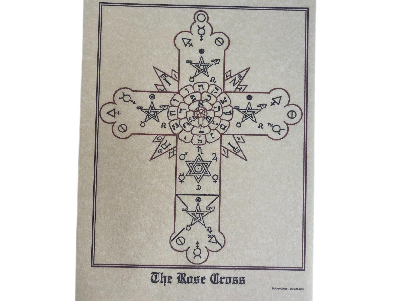 The Rose Cross Parchment Poster