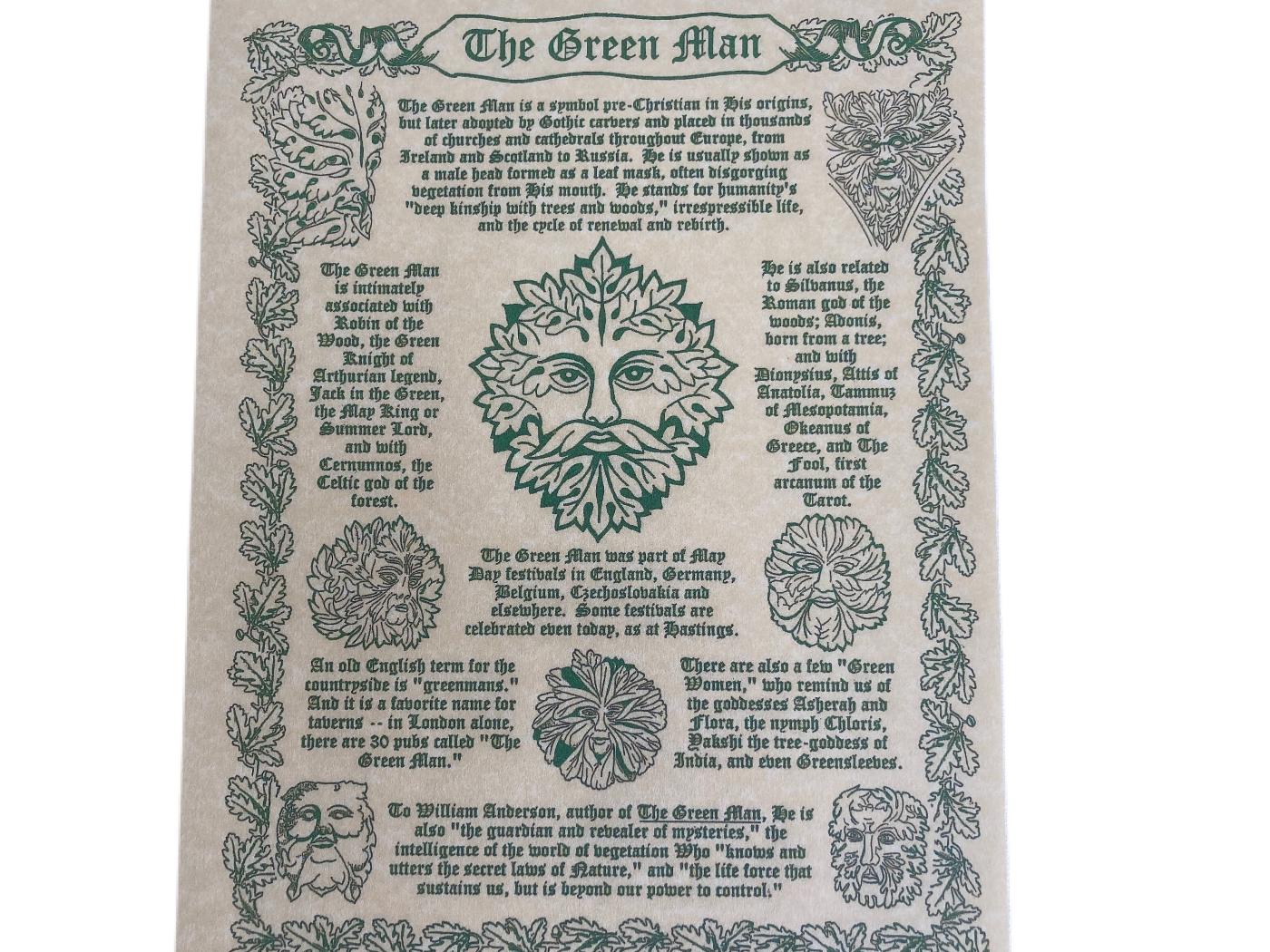 The Green Man Parchment Poster