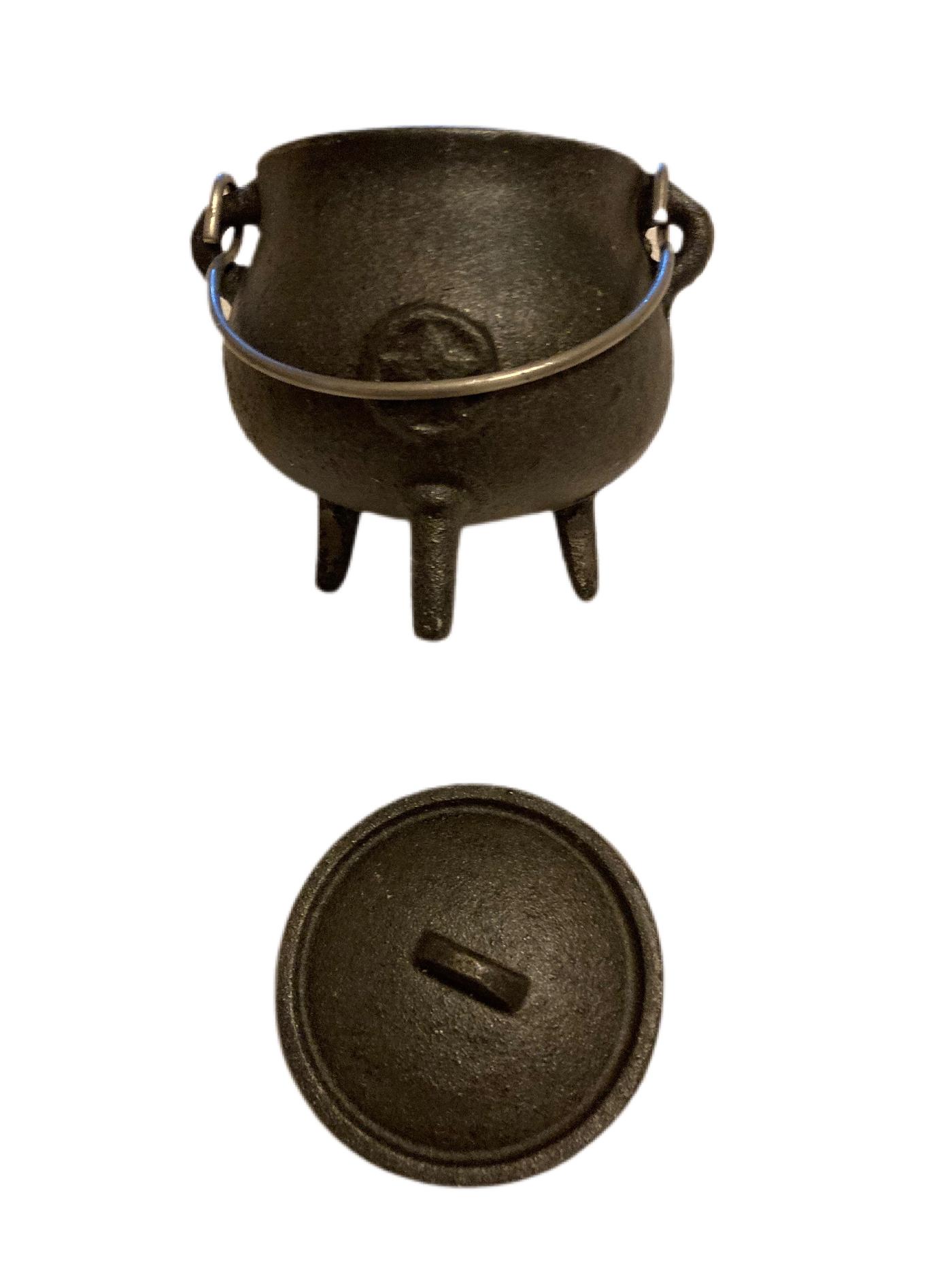 Cast Iron pentagram 7cm cauldron