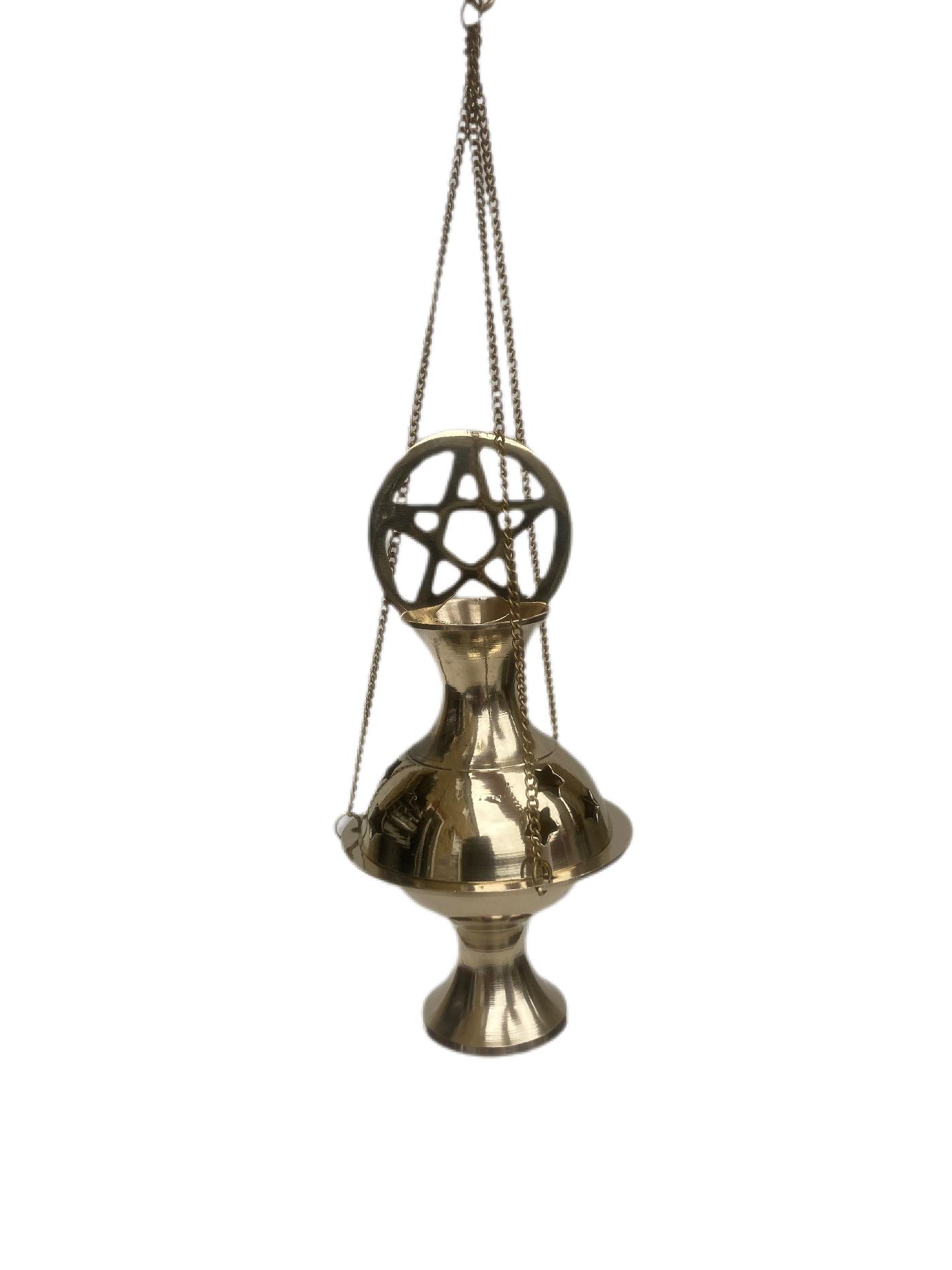 Metal Pentagram Incense burner