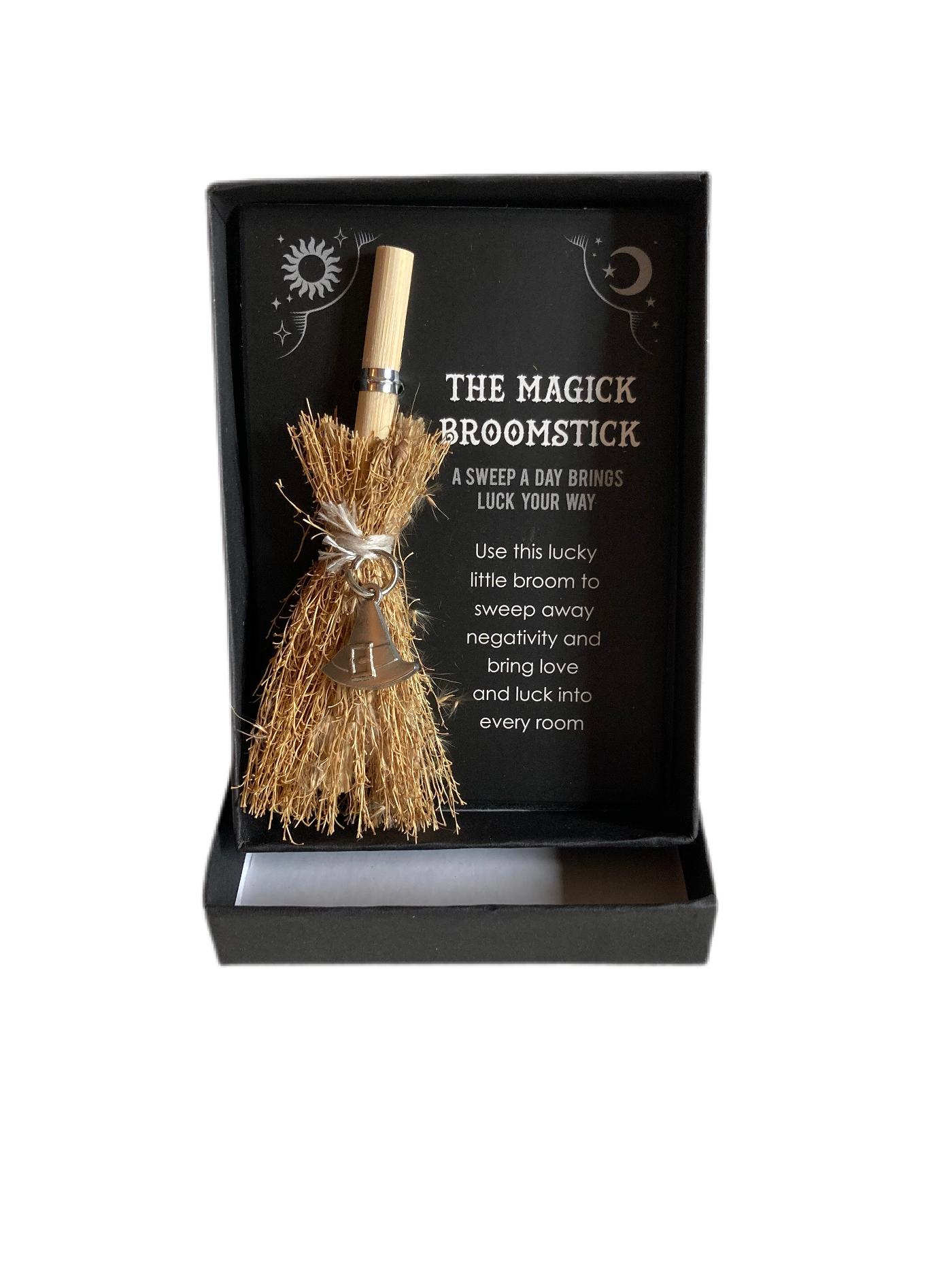 Mini Magic Broom Witches Hat