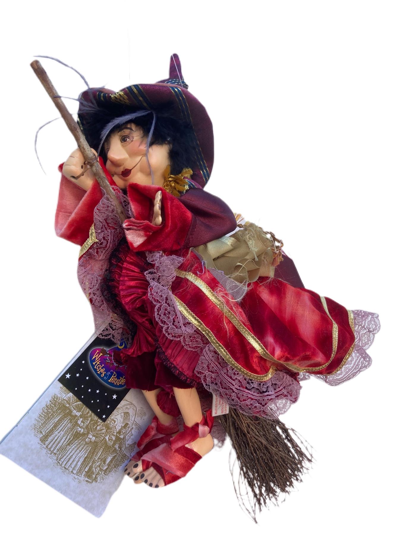 Witches Of Pendle Jennet Device 35cm Flying Burgundy
